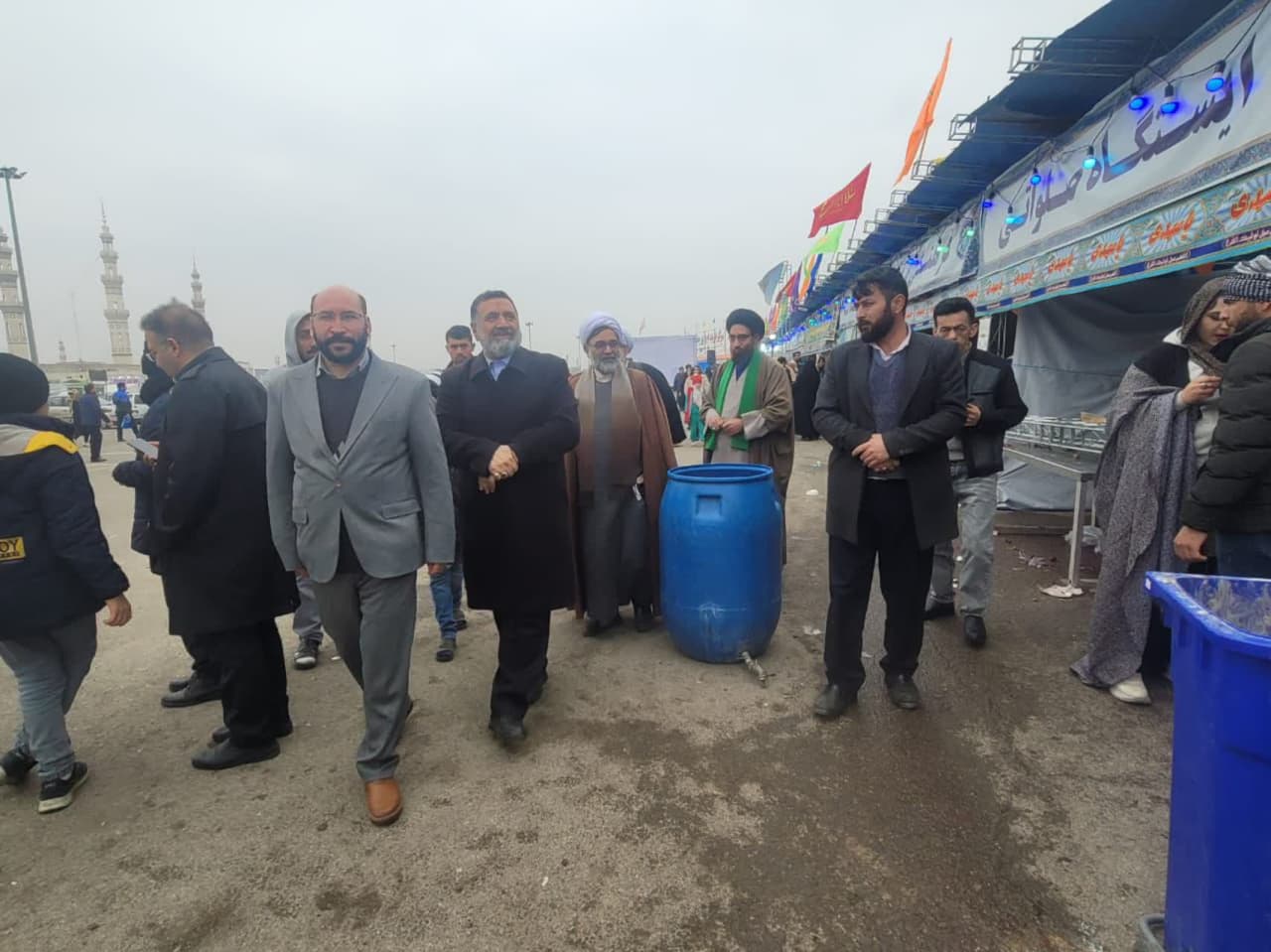 حضور شخصیت مطرح و پرتلاش  مردمی الحاج سید ناصر عطایی رئیس شورای ملیت سادات افغانستان در موکب مجمع جهانی شیعه شناسی